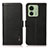 Leather Case Stands Flip Cover Holder B03H for Motorola Moto Edge (2023) 5G Black