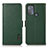 Leather Case Stands Flip Cover Holder B03H for Motorola Moto G50 Green