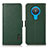 Leather Case Stands Flip Cover Holder B03H for Nokia 1.4 Green