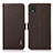 Leather Case Stands Flip Cover Holder B03H for Nokia C2 2nd Edition