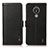 Leather Case Stands Flip Cover Holder B03H for Nokia C21 Black