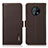 Leather Case Stands Flip Cover Holder B03H for Nokia G50 5G Brown