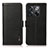 Leather Case Stands Flip Cover Holder B03H for OnePlus 10T 5G Black