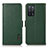 Leather Case Stands Flip Cover Holder B03H for Oppo A55 5G Green