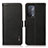 Leather Case Stands Flip Cover Holder B03H for Oppo A93 5G Black