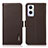 Leather Case Stands Flip Cover Holder B03H for Oppo A96 5G