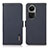 Leather Case Stands Flip Cover Holder B03H for Oppo Reno10 Pro 5G Blue