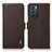 Leather Case Stands Flip Cover Holder B03H for Oppo Reno6 5G