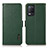 Leather Case Stands Flip Cover Holder B03H for Realme 8 5G Green