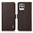 Leather Case Stands Flip Cover Holder B03H for Realme 8i Brown