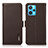 Leather Case Stands Flip Cover Holder B03H for Realme 9 Pro+ Plus 5G Brown