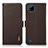 Leather Case Stands Flip Cover Holder B03H for Realme C20A