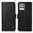 Leather Case Stands Flip Cover Holder B03H for Realme Narzo 50 4G Black