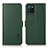 Leather Case Stands Flip Cover Holder B03H for Realme V11 5G Green