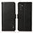 Leather Case Stands Flip Cover Holder B03H for Samsung Galaxy A04s Black