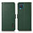 Leather Case Stands Flip Cover Holder B03H for Samsung Galaxy A12 5G Green