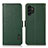 Leather Case Stands Flip Cover Holder B03H for Samsung Galaxy A13 4G Green