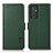 Leather Case Stands Flip Cover Holder B03H for Samsung Galaxy A15 4G Green