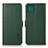 Leather Case Stands Flip Cover Holder B03H for Samsung Galaxy A22 5G Green