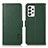 Leather Case Stands Flip Cover Holder B03H for Samsung Galaxy A52 4G Green