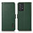 Leather Case Stands Flip Cover Holder B03H for Samsung Galaxy A72 4G Green