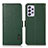 Leather Case Stands Flip Cover Holder B03H for Samsung Galaxy A73 5G Green