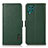 Leather Case Stands Flip Cover Holder B03H for Samsung Galaxy F62 5G Green