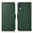 Leather Case Stands Flip Cover Holder B03H for Samsung Galaxy M02 Green