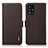 Leather Case Stands Flip Cover Holder B03H for Samsung Galaxy M40S Brown