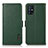 Leather Case Stands Flip Cover Holder B03H for Samsung Galaxy M51 Green