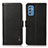 Leather Case Stands Flip Cover Holder B03H for Samsung Galaxy M52 5G Black