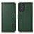 Leather Case Stands Flip Cover Holder B03H for Samsung Galaxy M54 5G Green