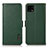 Leather Case Stands Flip Cover Holder B03H for Sharp Aquos Sense4 Lite Green