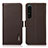 Leather Case Stands Flip Cover Holder B03H for Sony Xperia 1 IV SO-51C Brown