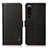 Leather Case Stands Flip Cover Holder B03H for Sony Xperia 5 III Black