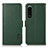 Leather Case Stands Flip Cover Holder B03H for Sony Xperia 5 III SO-53B Green