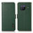 Leather Case Stands Flip Cover Holder B03H for Vivo X80 5G Green