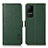 Leather Case Stands Flip Cover Holder B03H for Xiaomi Civi 1S 5G Green