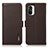 Leather Case Stands Flip Cover Holder B03H for Xiaomi Mi 11X Pro 5G Brown