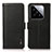 Leather Case Stands Flip Cover Holder B03H for Xiaomi Mi 14 5G Black