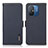 Leather Case Stands Flip Cover Holder B03H for Xiaomi Poco C55 Blue