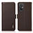 Leather Case Stands Flip Cover Holder B03H for Xiaomi Redmi 11 Prime 4G