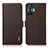 Leather Case Stands Flip Cover Holder B03H for Xiaomi Redmi K50 Gaming 5G Brown