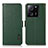 Leather Case Stands Flip Cover Holder B03H for Xiaomi Redmi K60 Ultra 5G Green