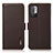 Leather Case Stands Flip Cover Holder B03H for Xiaomi Redmi Note 10 5G