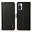 Leather Case Stands Flip Cover Holder B03H for Xiaomi Redmi Note 10 Pro 4G Black