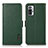 Leather Case Stands Flip Cover Holder B03H for Xiaomi Redmi Note 10 Pro Max Green