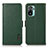 Leather Case Stands Flip Cover Holder B03H for Xiaomi Redmi Note 10S 4G Green