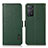 Leather Case Stands Flip Cover Holder B03H for Xiaomi Redmi Note 11 Pro 4G Green