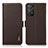 Leather Case Stands Flip Cover Holder B03H for Xiaomi Redmi Note 11 Pro 5G